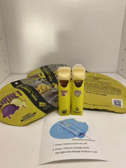 Cookies lemon Dual Chamber All-in-One THC Live Resin och Liquid Diamonds 0,5g+0.5g (1g)